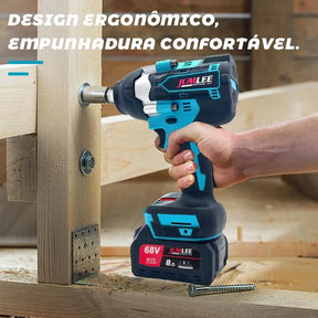 Chave de Impacto Sem Fio Brushless 68V Profissional + 2 BATERIAS DE BRINDE!